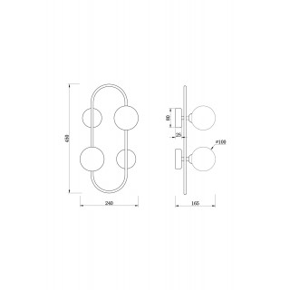 Настенный светильник (бра) Freya FR5233WL-02BS-foto2