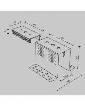 Комплектующие для накладной трековой системы Technical TRA010HCB-foto6