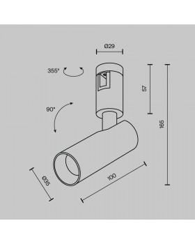Трековый светильник Technical TR144-1-5W3K-W-B-foto10