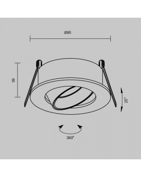 Встраиваемый светильник Technical DL061-GU10-B-foto7