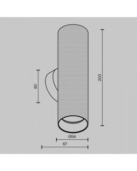 Настенный светильник (бра) Technical C080WL-02-GU10-MG-foto8