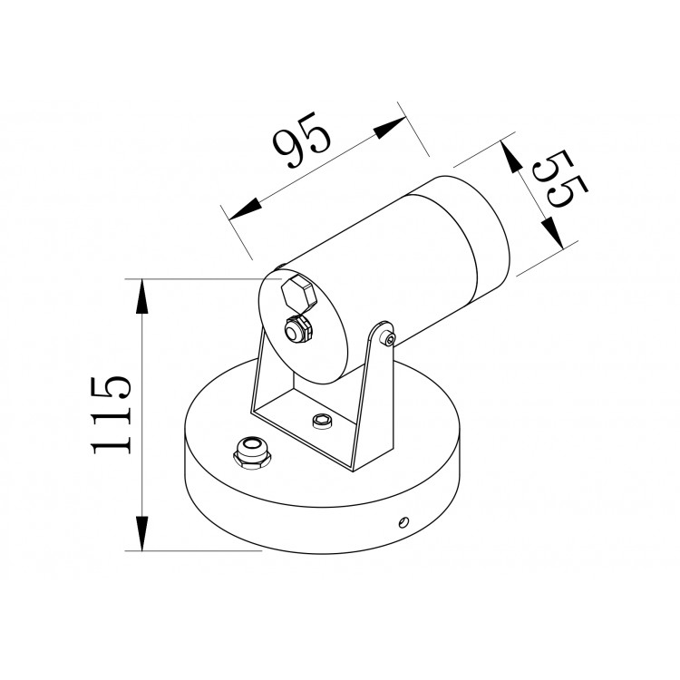 Настенный светильник (бра) Outdoor O025WL-01B