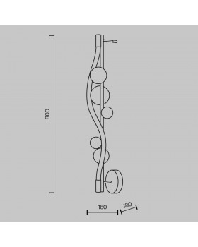 Настенный светильник (бра) Maytoni MOD289WL-L18BS3K-foto2