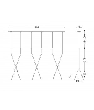 Подвесной светильник Maytoni P063PL-03B-foto3