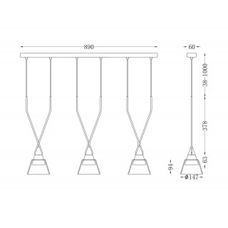 Подвесной светильник Maytoni P063PL-03B-foto3