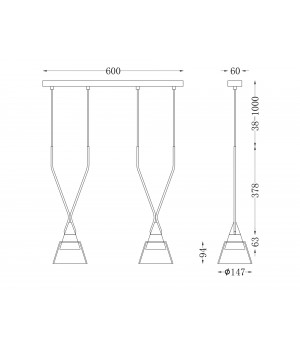 Подвесной светильник Maytoni P063PL-02B-foto5