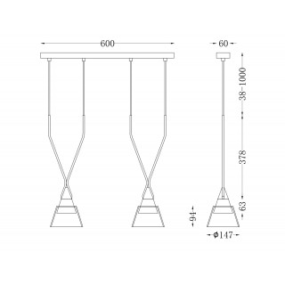 Подвесной светильник Maytoni P063PL-02B-foto5