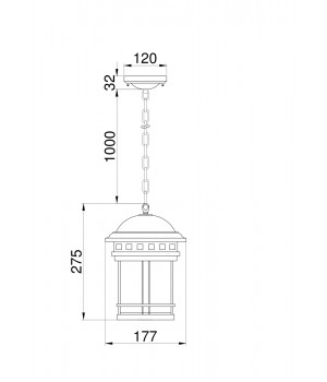 Подвесной светильник Outdoor O031PL-01BR-foto3