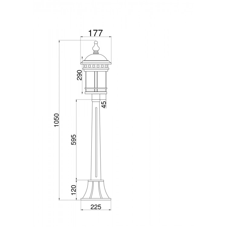 Ландшафтный светильник Outdoor O031FL-01BR