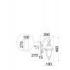 Настенный светильник (бра) Outdoor O029WL-01BZ