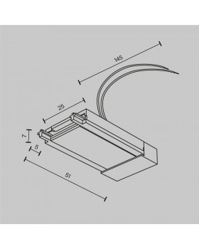 Комплектующие для систем освещения с токоведущими элементами Technical TRA084B-11W-foto5