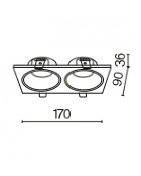 Встраиваемый светильник Technical DL033-2-02B-foto6