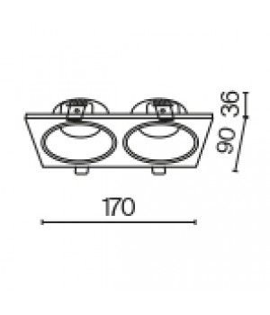 Встраиваемый светильник Technical DL033-2-02B-foto6