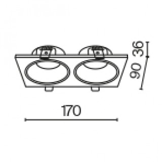 Встраиваемый светильник Technical DL033-2-02B-foto6