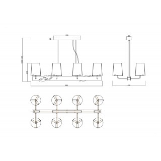 Подвесной светильник Maytoni MOD040PL-08CH-foto2