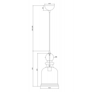 Подвесной светильник Maytoni P035PL-01CH-foto3