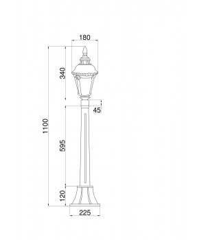 Ландшафтный светильник Outdoor O028FL-01BZ-foto4