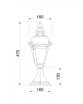 Ландшафтный светильник Outdoor O029FL-01BZ-foto3
