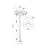 Садово-парковый светильник Outdoor O026FL-03B