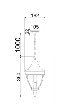 Подвесной светильник Outdoor O027PL-01B-foto4