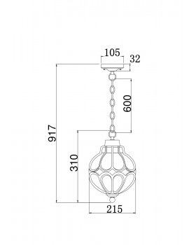 Подвесной светильник Outdoor O024PL-01G-foto4