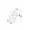 Настенный светильник (бра) Outdoor O024WL-01G