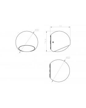Настенный светильник (бра) Outdoor O032WL-L3B3K-foto5