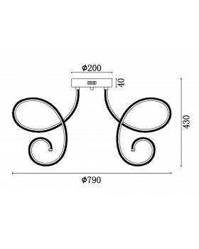 Потолочный светильник Freya FR6044CL-L114W Потолочный светильник Freya FR6044CL-L114W