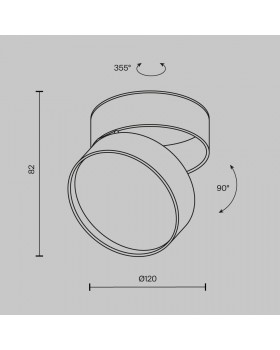 Потолочный светильник Technical C024CL-18W3K-B-1-foto9
