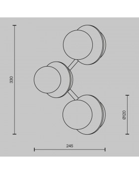 Настенный светильник (бра) Maytoni MOD331WL-L6BS3K-foto6