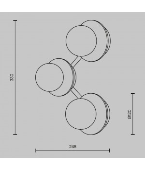 Настенный светильник (бра) Maytoni MOD331WL-L6BS3K-foto6