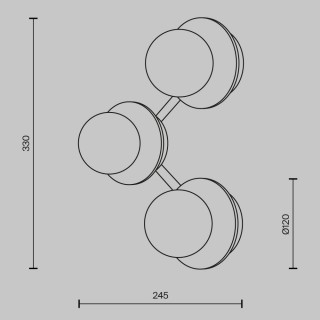 Настенный светильник (бра) Maytoni MOD331WL-L6BS3K-foto6