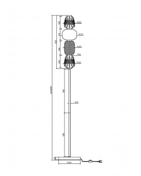 Напольный светильник (торшер) Maytoni MOD267FL-L32G3K-foto6