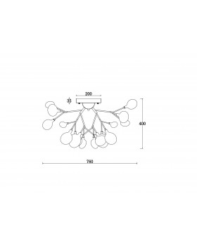 Потолочный светильник Freya FR5049CL-27G-foto7