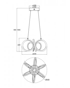 Подвесной светильник Freya FR6047PL-L120W-foto3