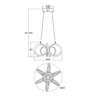 Подвесной светильник Freya FR6047PL-L120W-foto3