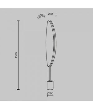 Напольный светильник (торшер) Maytoni MOD281FL-L33BS3K-foto7