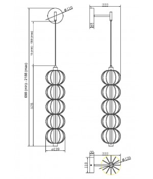 Настенный светильник (бра) Maytoni MOD216WL-L10G3K-foto6
