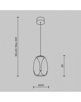 Подвесной светильник Maytoni MOD282PL-L8G3K1-foto12