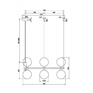 Подвесной светильник Maytoni MOD013PL-06BS1-foto2