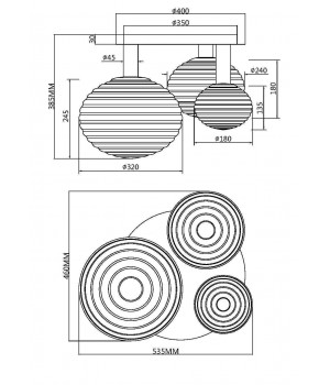 Потолочный светильник Maytoni MOD268CL-03G-foto7
