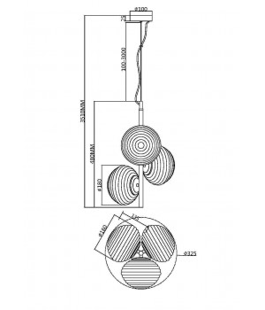 Подвесной светильник Maytoni MOD268PL-03B-foto7
