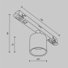 Трековый светильник Technical TR132-2-7W3K-BS