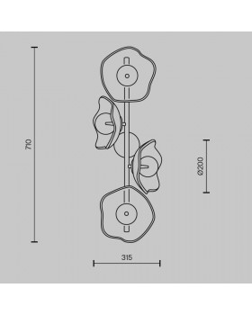 Настенный светильник (бра) Maytoni MOD207WL-04BS-foto7