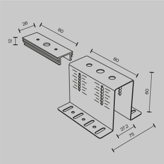 Комплектующие для накладной трековой системы Technical TRA034HCB-foto6