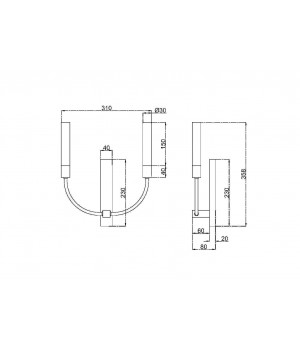 Настенный светильник (бра) Maytoni MOD423WL-02C-foto2