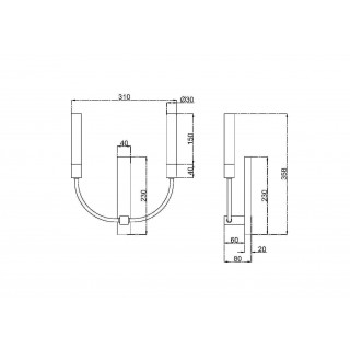 Настенный светильник (бра) Maytoni MOD423WL-02C-foto2