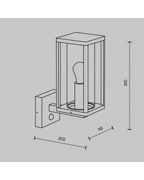 Настенный светильник (бра) Outdoor O452WL-01GFSR-foto8