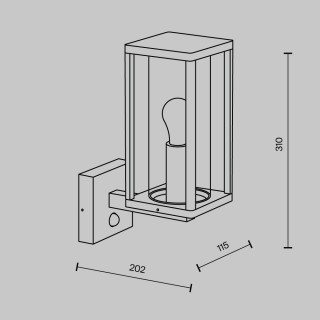 Настенный светильник (бра) Outdoor O452WL-01GFSR-foto8