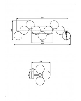Настенный светильник (бра) Maytoni MOD547WL-09B-foto2